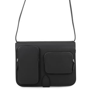 エルメス ショルダーバッグ エキピエ ブラック/シルバー金具 スイフト G刻印 黒