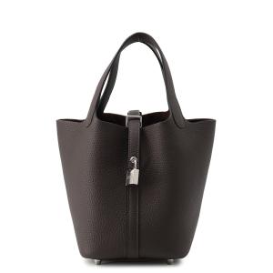 エルメス ハンドバッグ ピコタンロックPM ベブラン/シルバー金具 トリヨンクレマンス K刻印 HERMES トートバッグ バイブルン