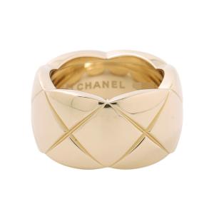 シャネル リング ココクラッシュ コレクション ラージモデル K18YGイエローゴールド リングサイズ49 J10574 CHANEL 指輪 中古 【返品保証】