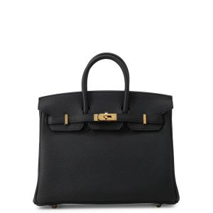 エルメス バーキン25 ブラック/ゴールド金具 トゴ G刻印 HERMES Birkin ハンドバッグ 黒