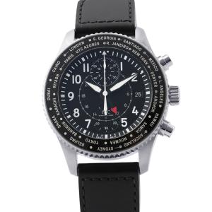 IWC パイロットウォッチ タイムゾーナー クロノグラフ IW395001 黒文字盤 中古