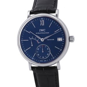 IWC ポートフィノ・ハンドワインド・エイトデイズ IW510106 腕時計 ウォッチ ブルー文字盤 中古