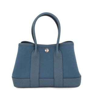 エルメス トートバッグ ネオ・ガーデン 23 ガーデンパーティ ブルートンペット/シルバー金具 トワルオフィシエ/ネゴンダ G刻印