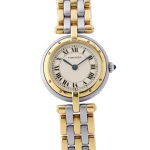 カルティエ パンテール ヴァンドーム 3ロウ SM W25030B8 Cartier 腕時計 アイボリー文字盤 中古