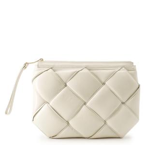 ボッテガヴェネタ クラッチバッグ マキシイントレチャート レザー BOTTEGA VENETA バッグ 中古