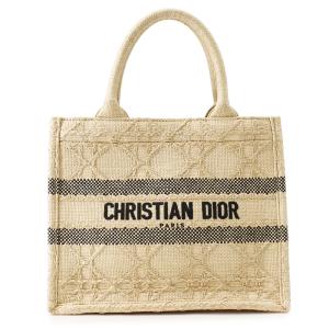 クリスチャン・ディオール トートバッグ カナージュ ブックトート スモール ラフィア M1265ZSQD Christian Dior 中古