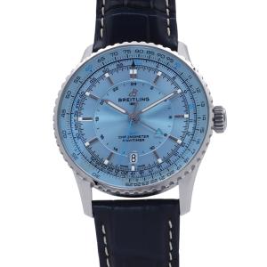 ブライトリング ナビタイマー オートマチック GMT 41 A32310171C1P1 BREITLING 腕時計 アイスブルー文字盤 中古