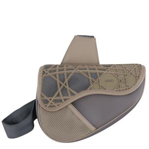 クリスチャン・ディオール ボディバッグ サドルバッグ ナイロン ラバー Christian Dior 中古