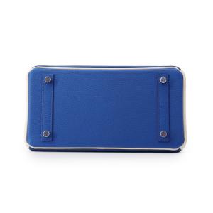 エルメス バーキン25 ブルーフランス/ホワイ...の詳細画像2