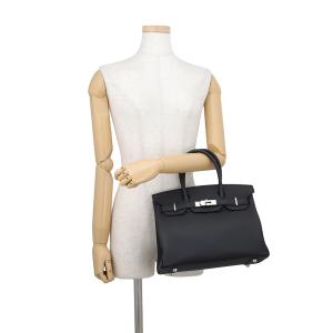 エルメス バーキン30 ブラック/シルバー金具...の詳細画像3