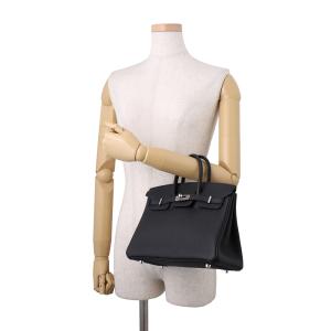 エルメス バーキン25 ブラック/シルバー金具...の詳細画像3