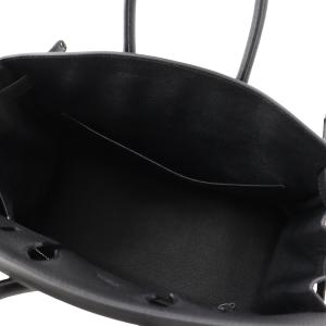 エルメス バーキン25 ブラック/シルバー金具...の詳細画像5