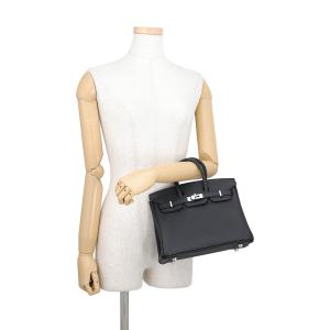 エルメス バーキン25 ブラック/シルバー金具...の詳細画像3