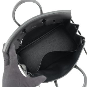 エルメス バーキン25 ブラック/シルバー金具...の詳細画像4
