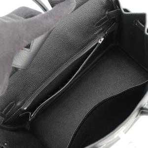 エルメス バーキン25 ブラック/シルバー金具...の詳細画像5
