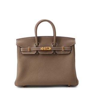 エルメス バーキン25 エトゥープ/ゴールド金具 トゴ G刻印 HERMES Birkin ハンドバッグ