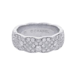 シャネル リング ココクラッシュ コレクション ミディアムモデル ダイヤ 120P 計約1.73ct K18WG サイズ55 J12093 指輪 中古 【返品保証】