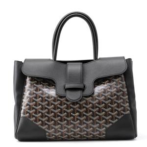ゴヤール ハンドバッグ サイゴン レザー SAIGOCMMLTY01CL01P GOYARD バッグ 黒 【安心保証】