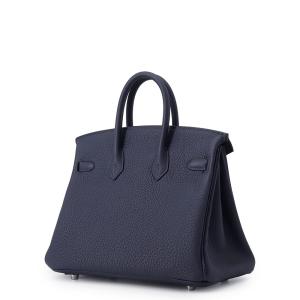 エルメス バーキン25 ブルーニュイ/シルバー...の詳細画像1