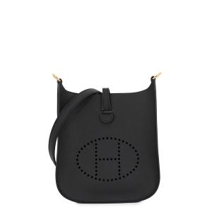 エルメス ショルダーバッグ エブリンTPM セリエ ブラック/ゴールド金具 エプソン K刻印 HERMES Evelyne 黒