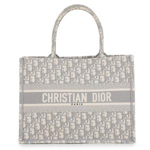 クリスチャン・ディオール トートバッグ オブリーク ブックトート ミディアム キャンバス M1296ZRIW Christian Dior 中古