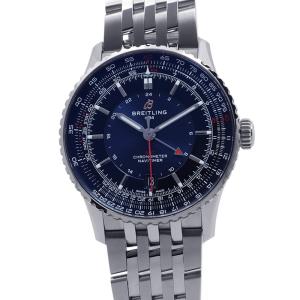 ブライトリング ナビタイマー オートマチック GMT 41 SAMURAI JAPAN 日本限定100本 BREITLING 腕時計 ブルー文字盤 中古
