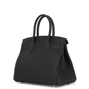 エルメス バーキン30 ブラック/シルバー金具...の詳細画像1