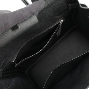 エルメス バーキン30 ブラック/シルバー金具...の詳細画像4