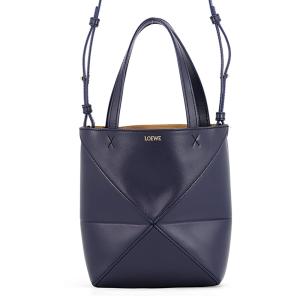 ロエベ トートバッグ パズルフォルド トート ミニ シャイニーカーフレザー A657V25X01 LOEWE 2way 中古