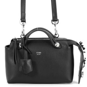 フェンディ ハンドバッグ バイザウェイ ミニ ラインストーン 8BL135 FENDI 2wayショルダーバッグ 黒 中古