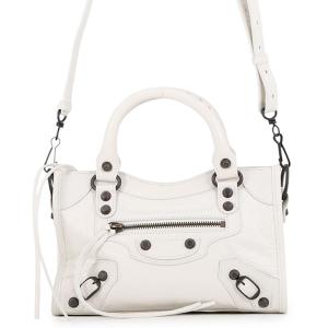 バレンシアガ ショルダーバッグ ル シティ ミニ アリーナラムスキン 806395 BALENCIAGA ２wayショルダー 白