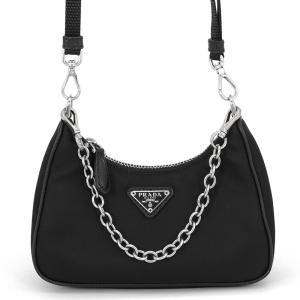 プラダ ショルダーバッグ Re-Edition テスート マイクロバッグ ナイロン 1TT122 PRADA 2way 黒 中古