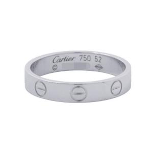 カルティエ リング LOVE リング SM スモールモデル K18WGホワイトゴールド サイズ52 B4085100 Cartier 指輪 ラブリング 中古
