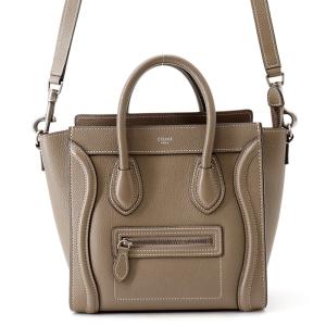 セリーヌ ハンドバッグ ラゲージ ナノショッパー 189243 CELINE バッグ 2wayショルダーバッグ 中古