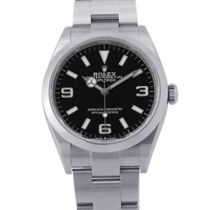 ロレックス エクスプローラー ランダムシリアル ルーレット 124270 ROLEX 腕時計 ウォッチ 黒文字盤 中古