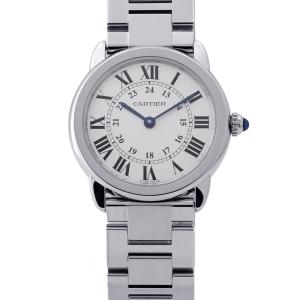 カルティエ ロンドソロ ドゥ カルティエ SM W6701004 Cartier 腕時計 シルバー文字盤 中古