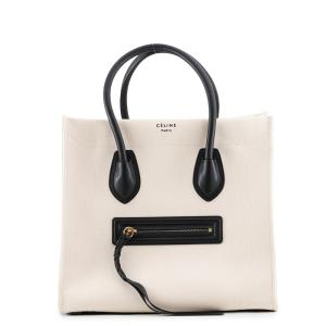 セリーヌ トートバッグ ラゲージ ファントム ミディアム キャンバス/レザー 169952 CELINE 黒 中古