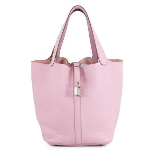 エルメス ハンドバッグ ピコタンロックMM モーヴシルベストル/シルバー金具 トリヨンクレマンス Z刻印 HERMES トートバッグ 中古