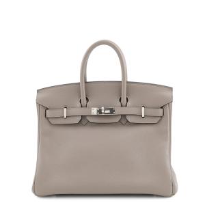 エルメス バーキン25 グリアスファルト/シルバー金具 トリヨンノヴィーヨ HERMES Birkin ハンドバッグ 中古