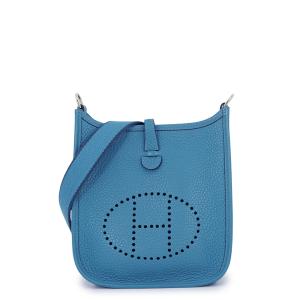 エルメス ショルダーバッグ エブリンTPM 111cm アマゾン コバルト/シルバー金具 トリヨンクレマンス □R刻印 HERMES 中古