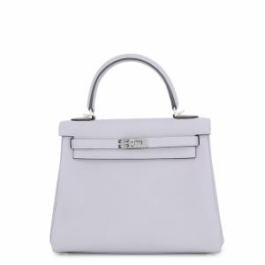エルメス ハンドバッグ ケリー25 内縫い グリパンタン/シルバー金具 トゴ G刻印 HERMES Kelly 2wayバッグ 中古