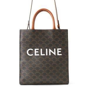 セリーヌ ハンドバッグ トリオンフ スモール バーティカル カバ PVC レザー 191542BZK CELINE 2wayショルダー 中古