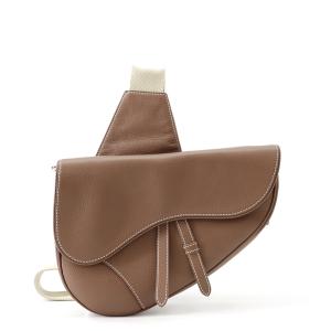 クリスチャン・ディオール ボディバッグ サドルバッグ レザー Christian Dior 中古