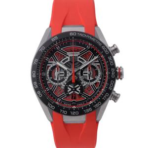 タグホイヤー カレラ クロノグラフ エクストリームスポーツ TAG Heuer 腕時計 スケルトン/レッド文字盤 中古