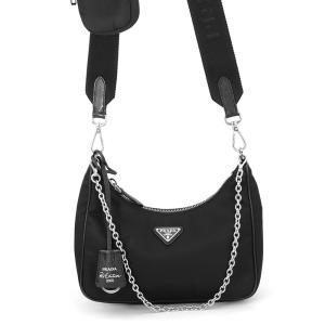 プラダ ショルダーバッグ Re-Edition 2005 Re-Nylon ナイロン 1BH204 PRADA 2wayバッグ 黒 中古