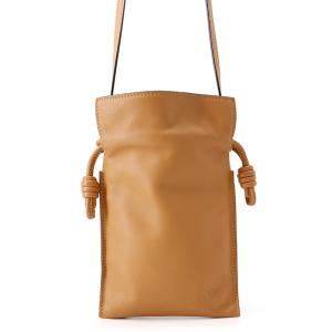 ロエベ ショルダーバッグ アナグラム フラメンコ ポケット カーフレザー A411F10X01 LOEWE 中古