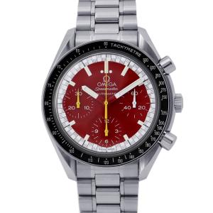 オメガ スピードマスター ミハエル シューマッハ限定モデル 3510.61.00 OMEGA 腕時計 レッド文字盤 中古