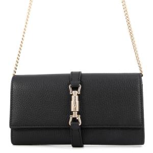 グッチ チェーンウォレット ジャッキー 1961 レザー 652681 GUCCI 財布 黒 中古