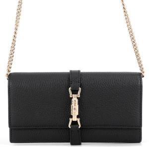 グッチ チェーンウォレット ジャッキー 1961 レザー 652681 GUCCI 財布 黒 中古