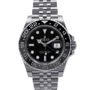 ロレックス GMTマスター2 ランダムシリアル ルーレット 126710GRNR ROLEX 腕時計 黒文字盤 中古